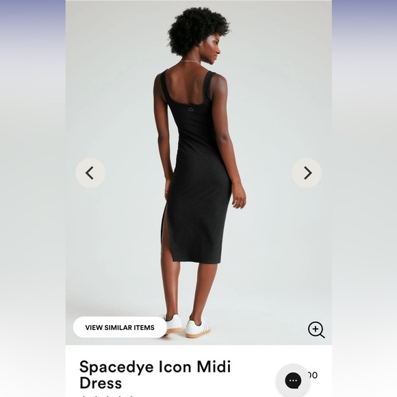 Beyond Yoga Spacedye Icon Midi Dress in Darkest Night Size M - Picture 2 of 6